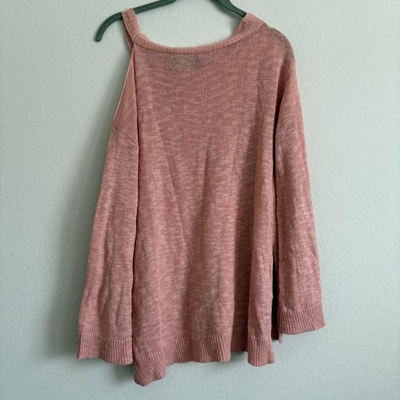 Michael Stars Pink Cold Shoulder Sweater - size Xs - Picture 7 of 7